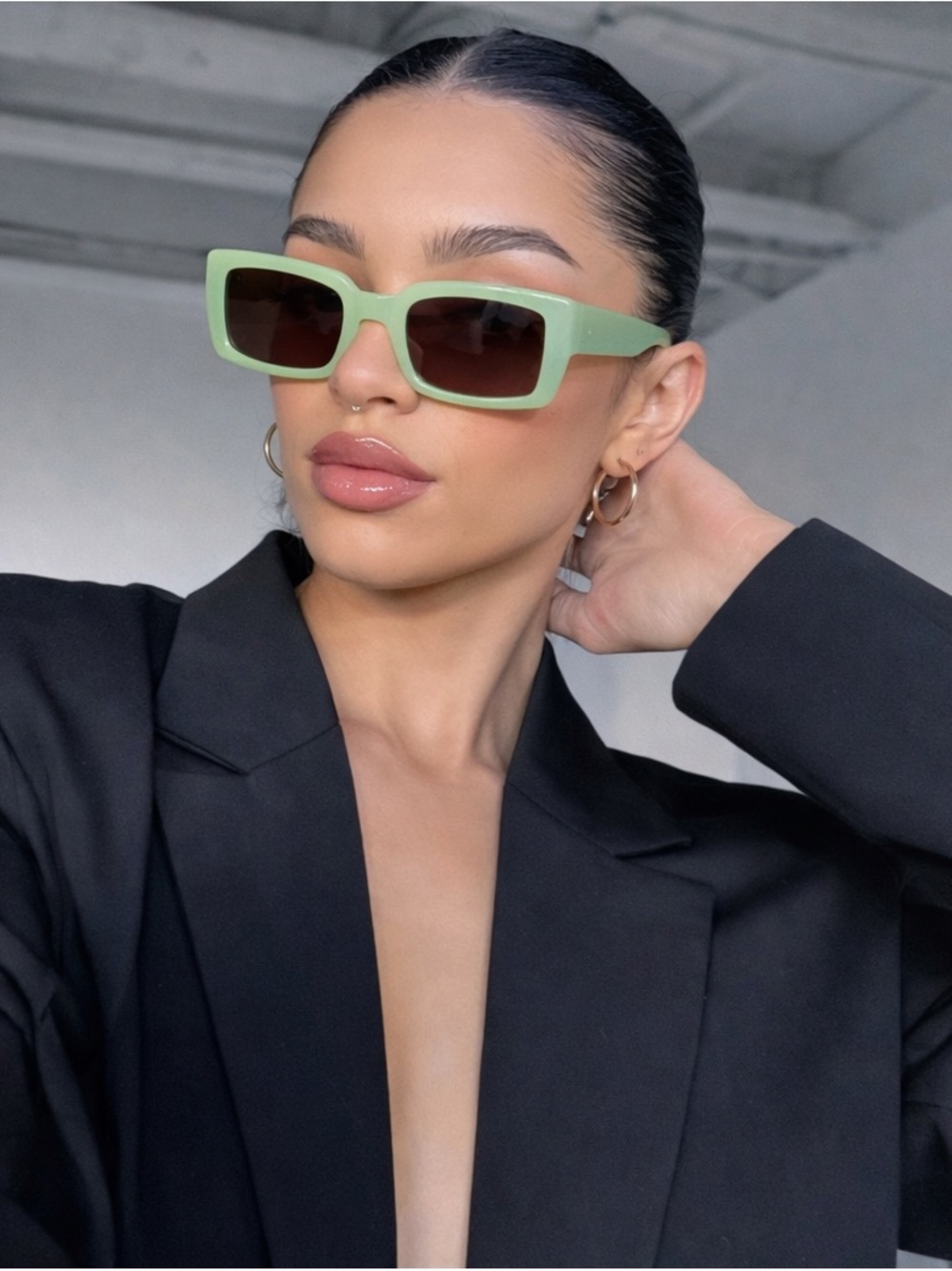 White Fox Boutique Kaia Sunglasses in Matcha
